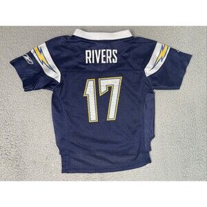 Vintage Reebok Jersey Philip Rivers #17 San Diego Chargers Kids Toddler 3T Blue